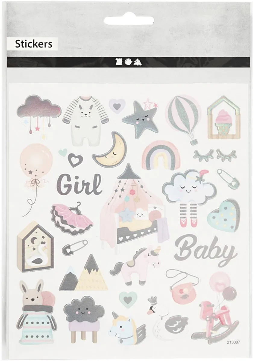 Creativ Company Stickers Baby Girl - 30 Stuks