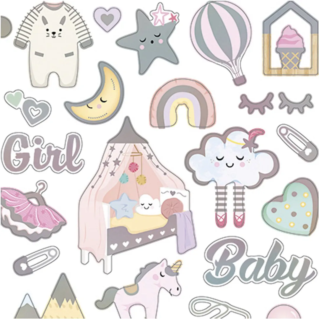 Creativ Company Stickers Baby Girl - 30 Stuks