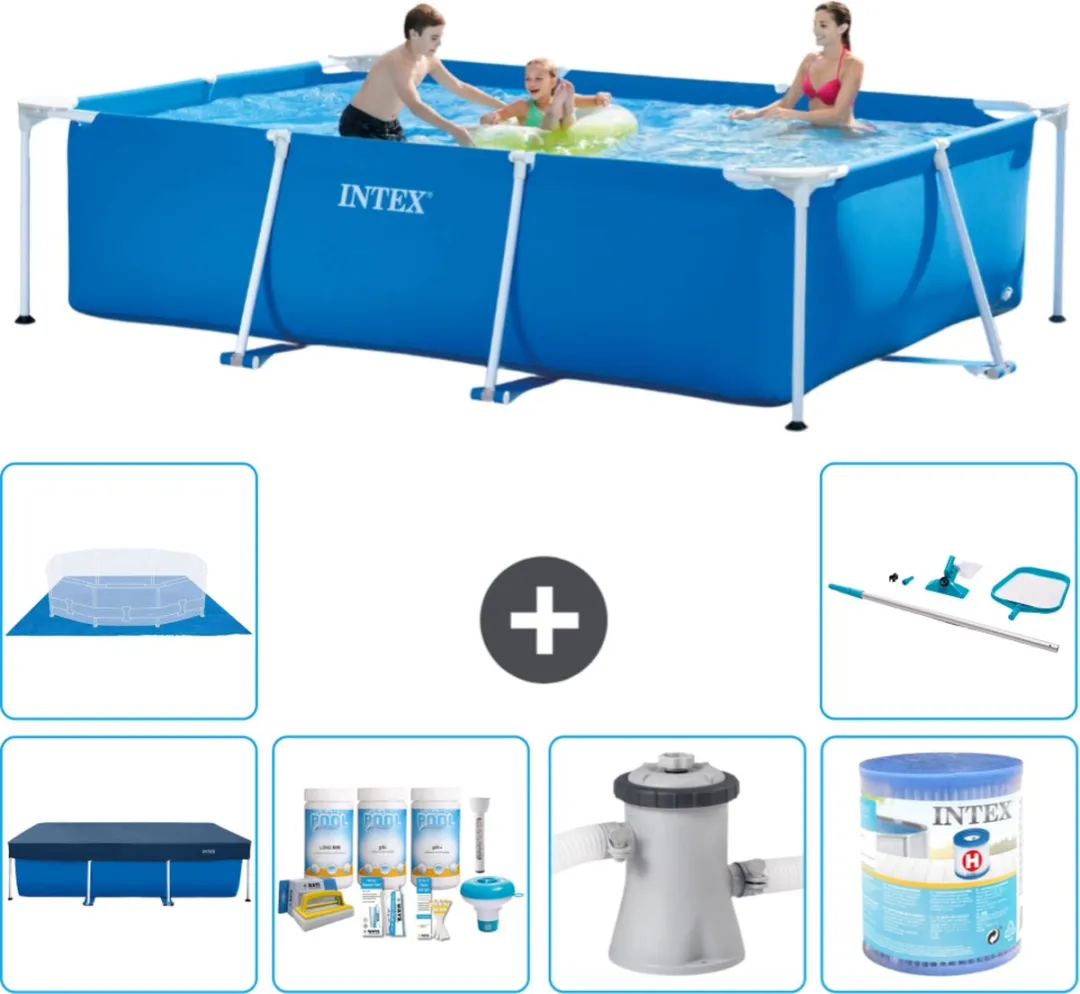 Intex Rechthoekig Frame Zwembad 300x200x75cm