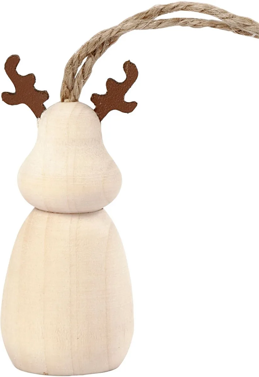 Creativ Company Houten Hanger Rendier - Naturel