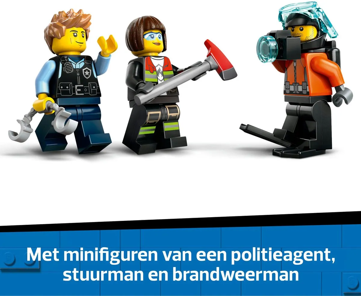 LEGO City 60462 Helikopter Brandweerauto & Onderzeeër - 874 Stukken