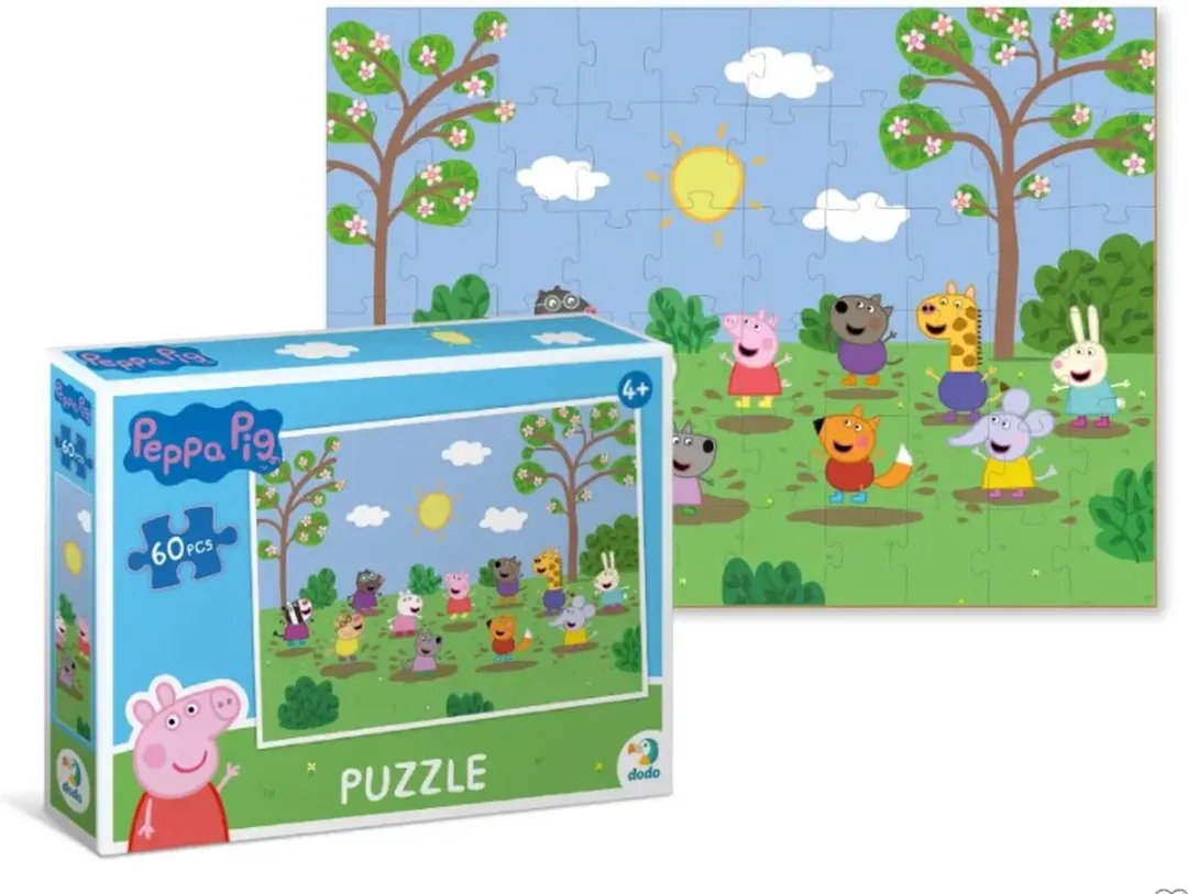 Dodo Toys Peppa Pig Puzzel 60 Stuks - 23x32cm