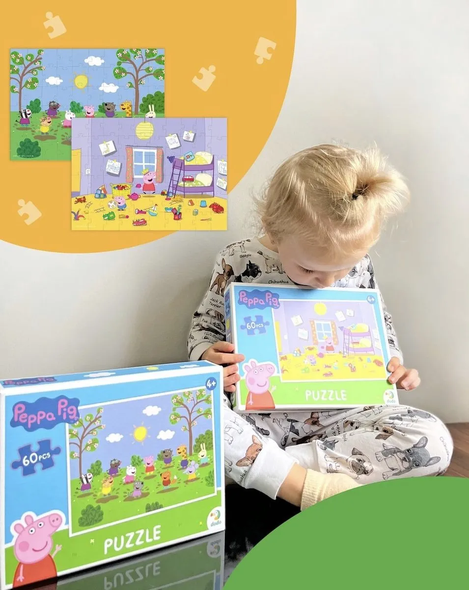 Dodo Toys Peppa Pig Puzzel 60 Stuks - 23x32cm
