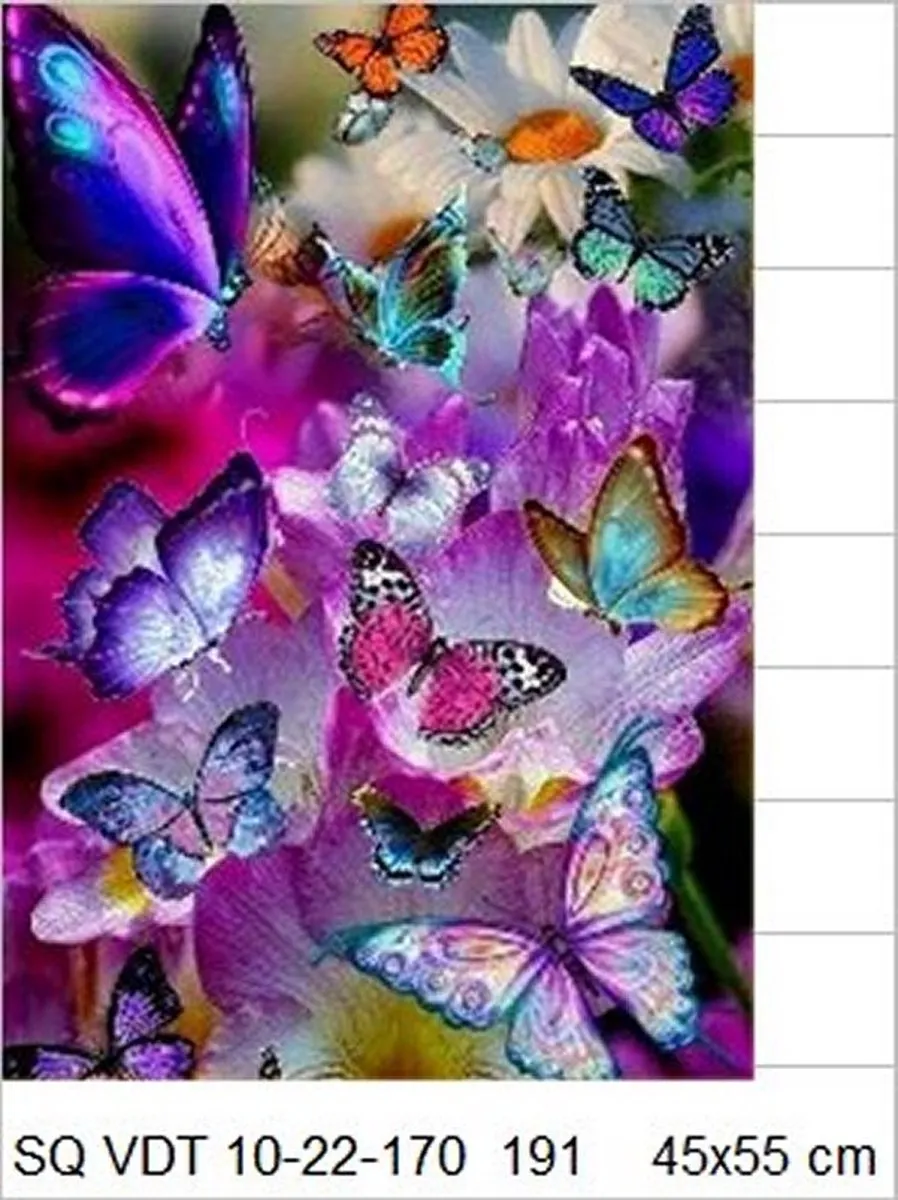 VDTOYS Diamond Painting VDTC191 Groot - 45x55cm - Flower 12