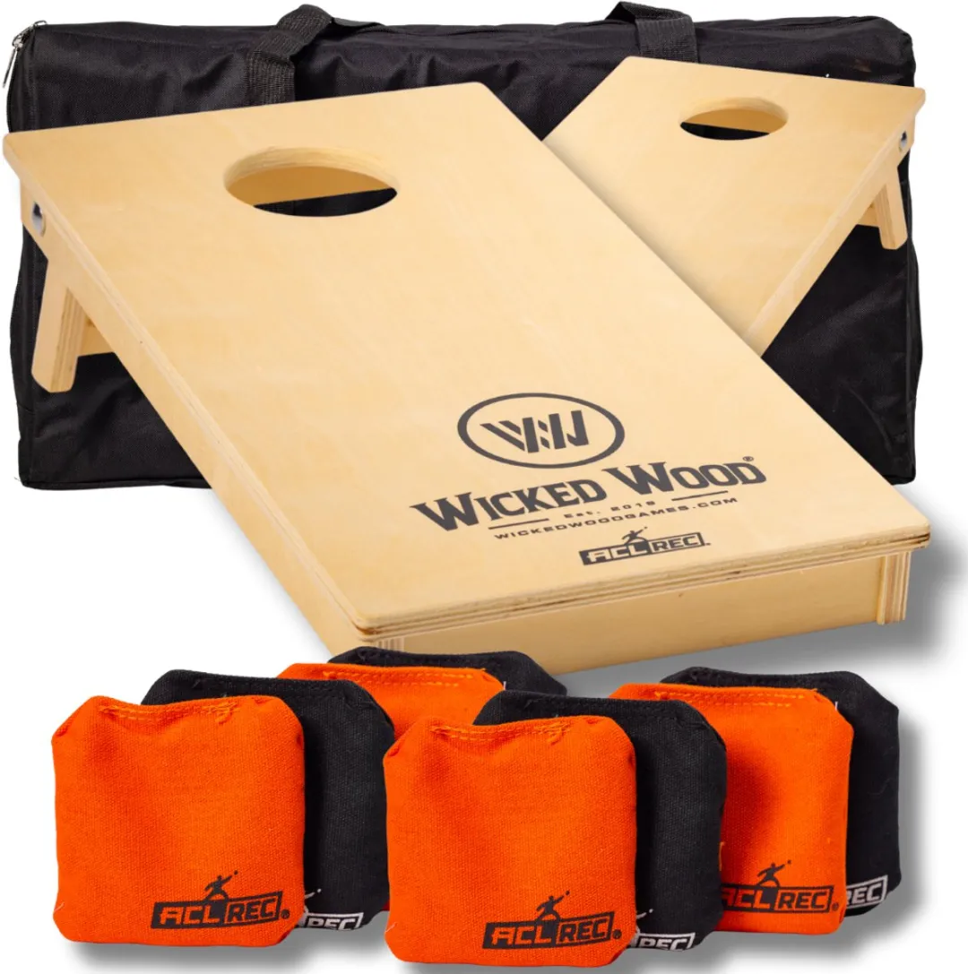 Wicked Wood Games Mini Cornhole Set ACL REC