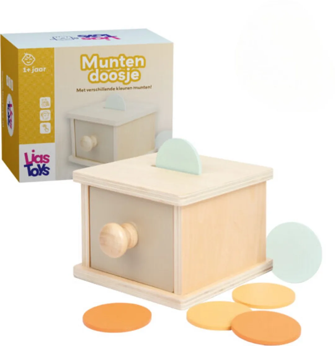 LiasToys Montessori Coin Box 123