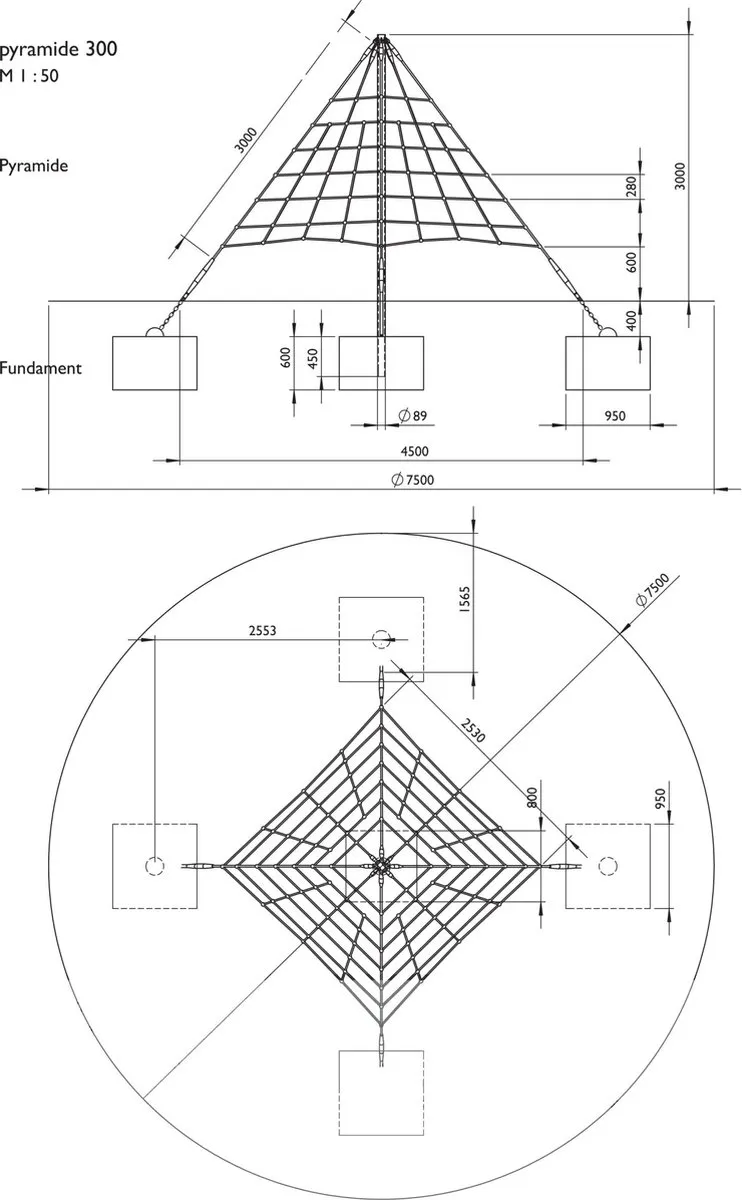 Intergard Klimtoestel Klimpiramide 300cm