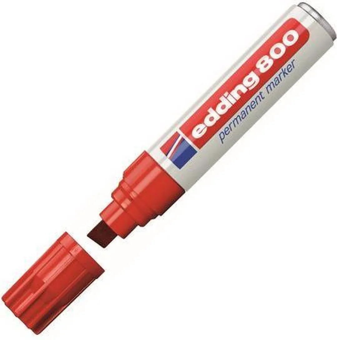 edding 800 Schuin Rood Viltstift - 5 Stuks