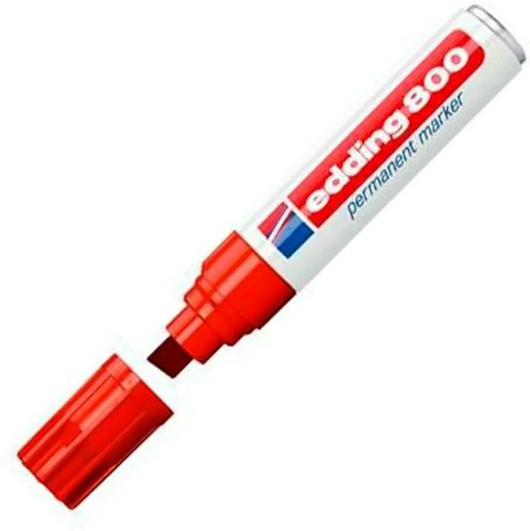 edding 800 Schuin Rood Viltstift - 5 Stuks