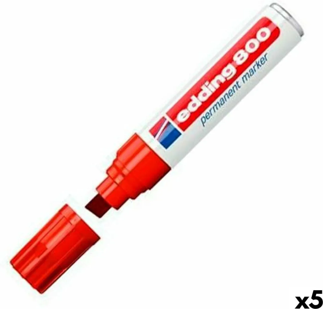 edding 800 Schuin Rood Viltstift