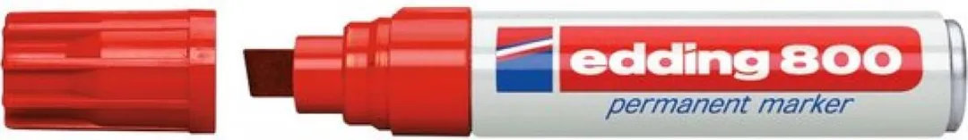 edding 800 Schuin Rood Viltstift - 5 Stuks