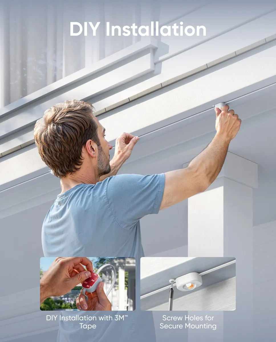 eufy Lightning E22 Lichtsnoer – Slimme Buitenverlichting 30m – Outdoor Light – RGBWW LED's – tot IP65 Waterdicht – AI-gestuurde Lichtthema's – Werkt met eufy Life-app