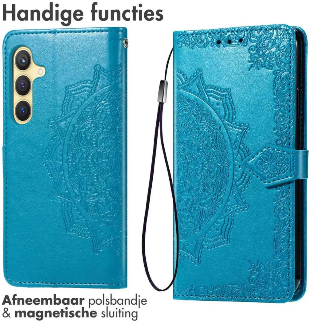 imoshiion Hoesje Samsung Galaxy S24/S25 Turquoise - 3 Pasjes