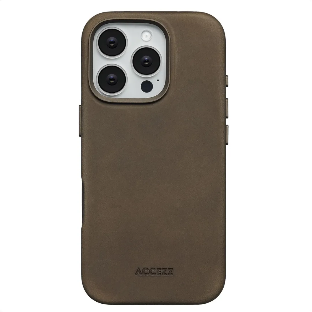 Accezz Hoesje iPhone 16 Pro Vintage Leather