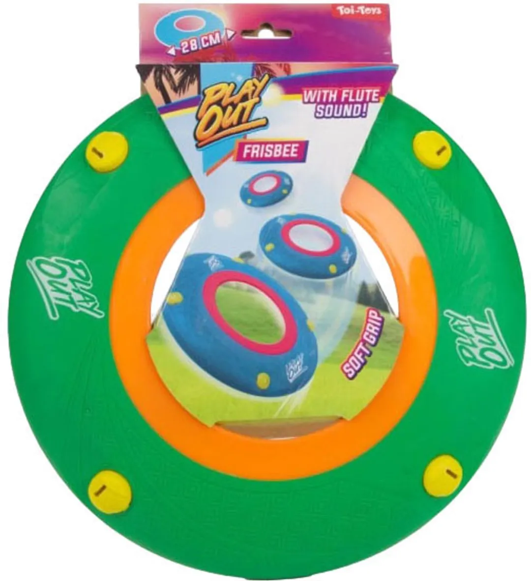 Toi-Toys Frisbee met Fluitgeluid 27cm - Multicolor