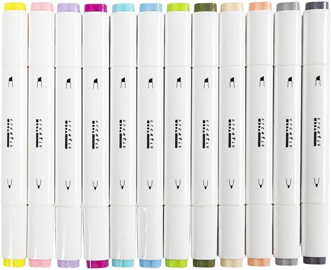Creativ Company Alcoholmarker Pastelkleuren - 12 Stuks