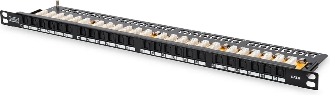 Digitus DN-91624U-SL-SH Netwerkpatchpaneel 24 Poorten CAT6 - 0,5 HE