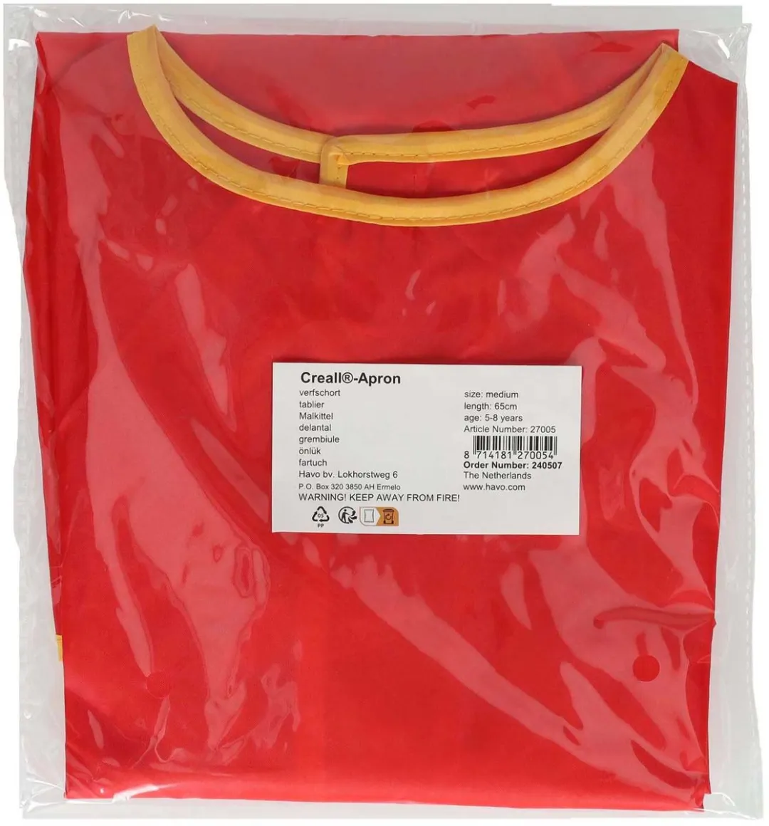 Creall Verfschort Medium Rood - 5-8 jaar