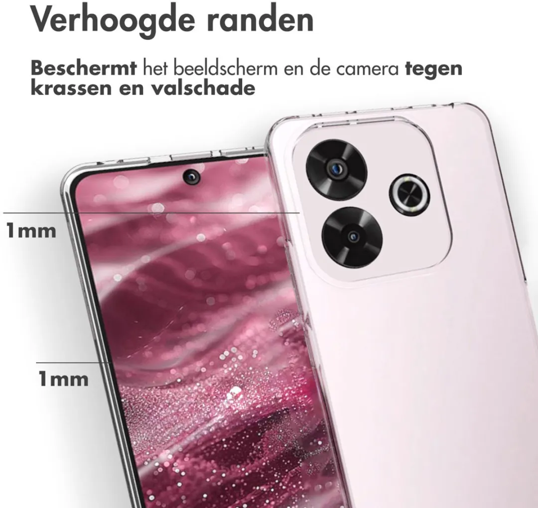 Accezz Hoesje Xiaomi Redmi Note 14 5G - Transparant