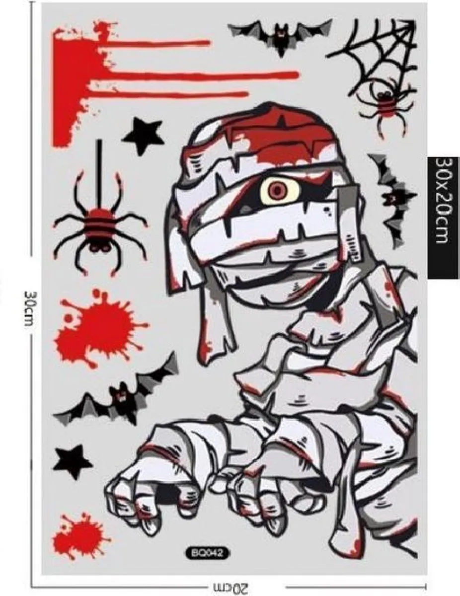 VinkToys Halloween Raamstickers - 41 Stuks - Zelfklevend PVC