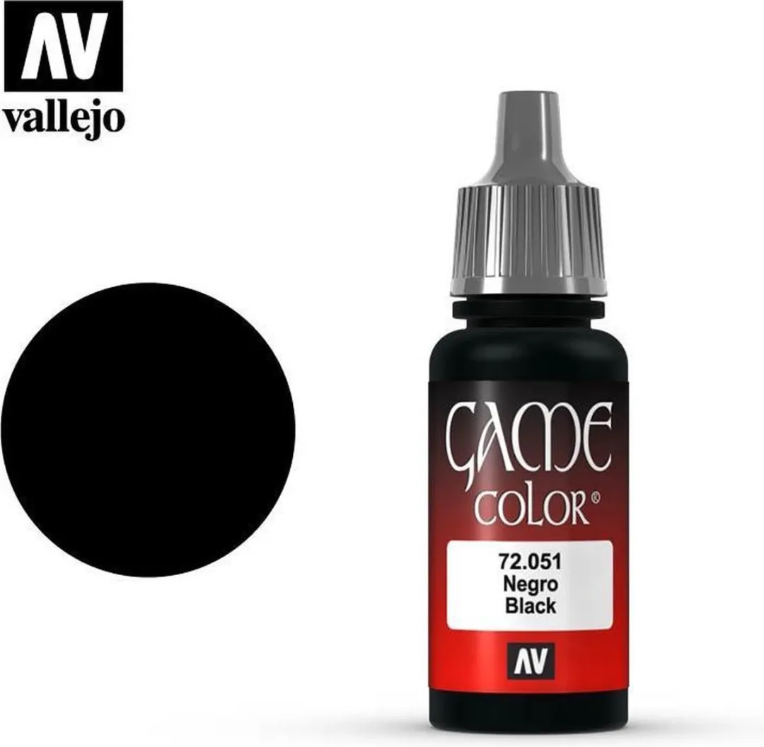 Vallejo Game Color Acrylverf Zwart 18ml