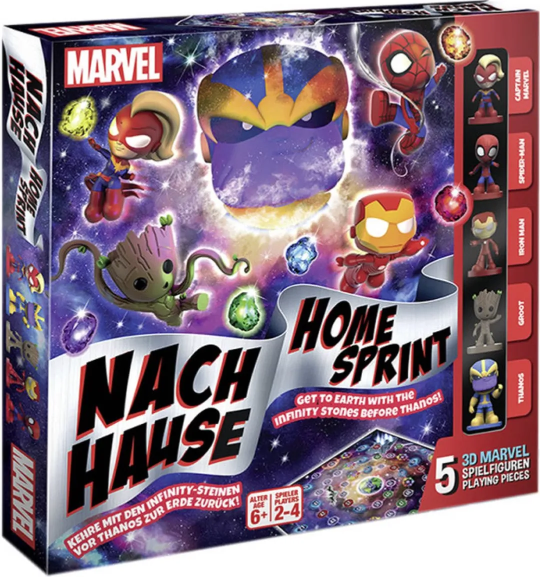 Cartamundi Marvel Home Sprint Board Game CRT-03234 - Multicolor