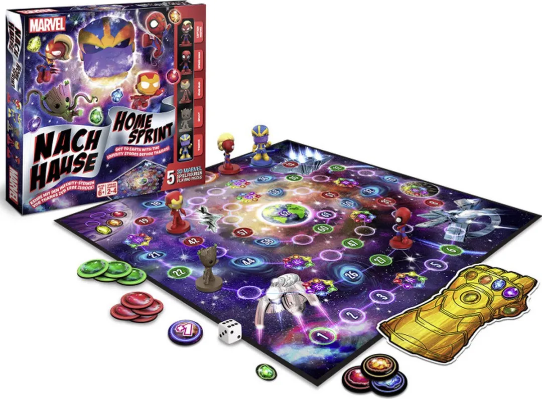 Cartamundi Marvel Home Sprint Board Game CRT-03234 - Multicolor