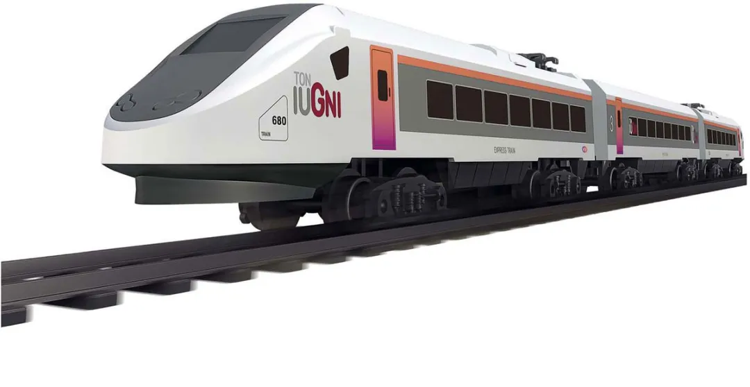 Toi-Toys Treinset High Speed Rails 15-delig - Multi kleuren