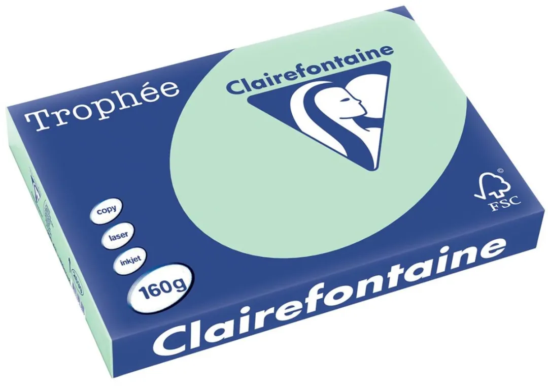 Clairefontaine Trophée Pastel Groen A3