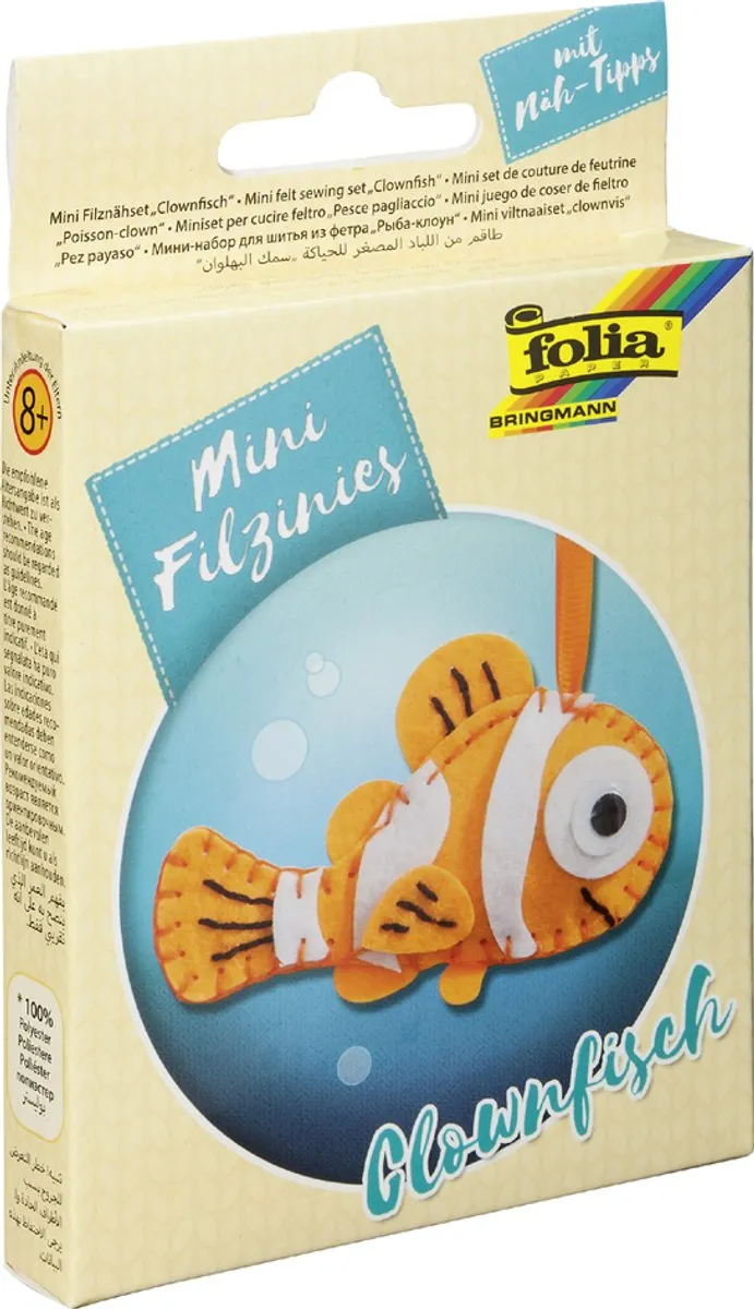 Folia Vilten Naaiset Giraffe Hanger - 13-delig Meerkleurig