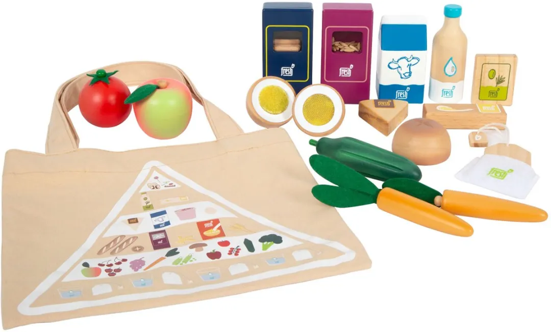 Small Foot Houten Vegetarische Voedselset 17-delig - Multicolor - afbeelding 6 van 6