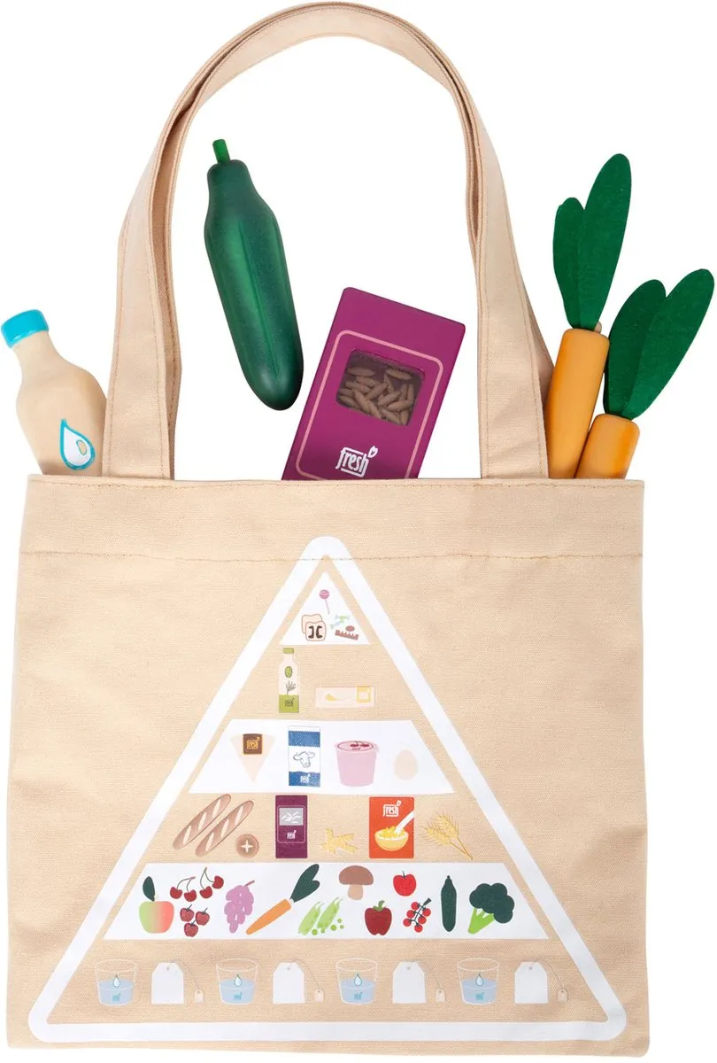 Small Foot Houten Vegetarische Voedselset 17-delig - Multicolor