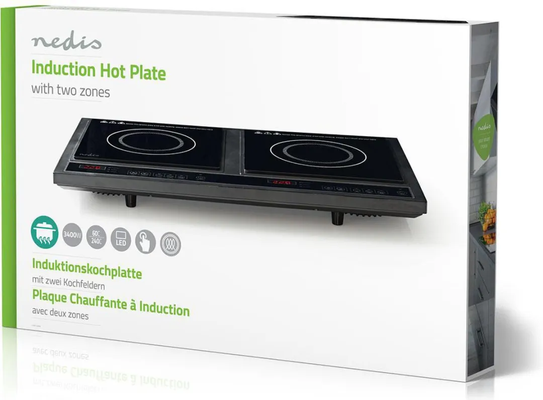 Nedis KAIP112C2 Inductiekookplaat 3400W - Zwart - afbeelding 6 van 6