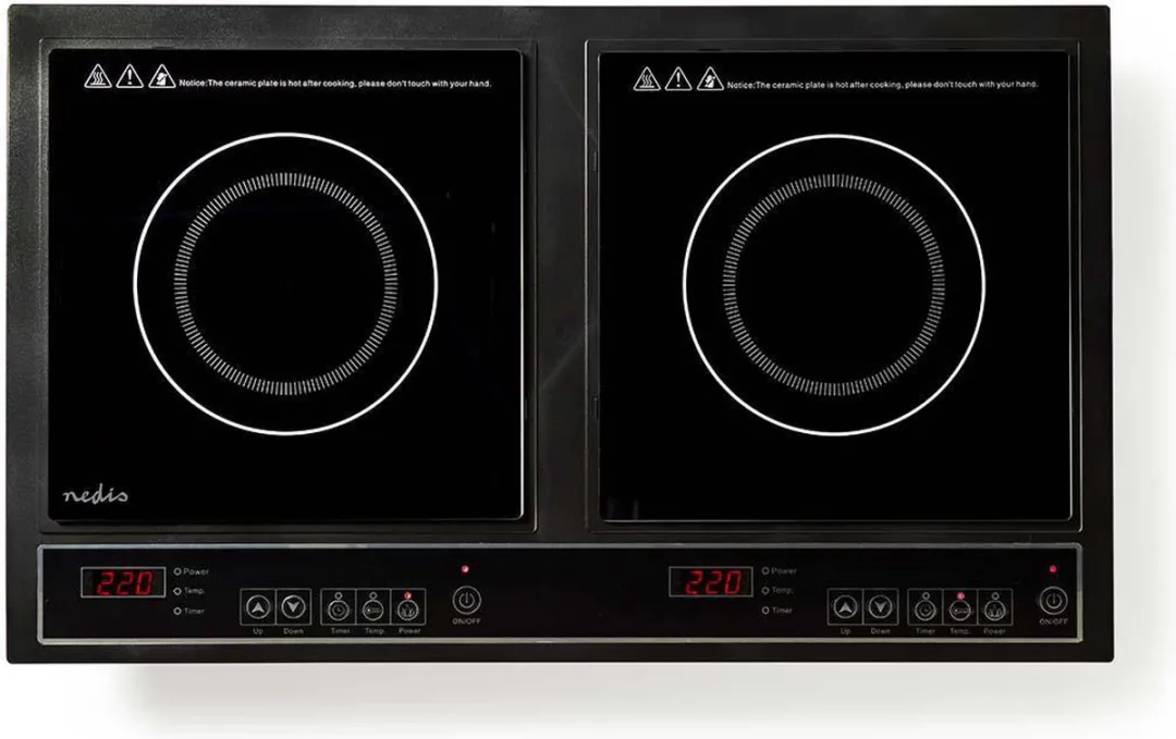 Nedis KAIP112C2 Inductiekookplaat 3400W - Zwart