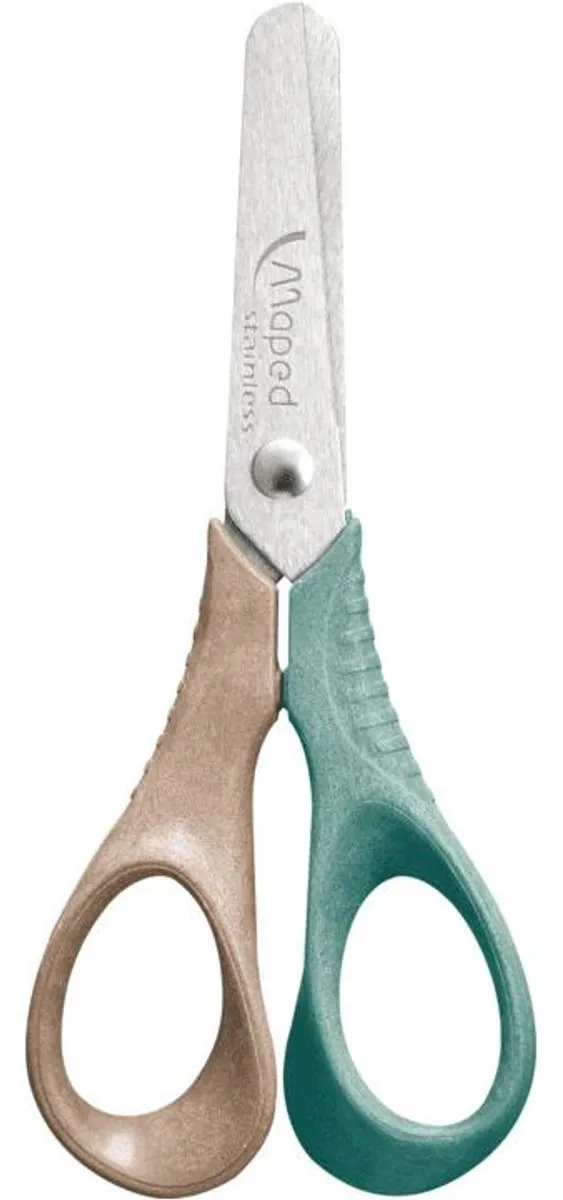 Maped Smiling Planet 12cm Schaar - Groen/Bruin