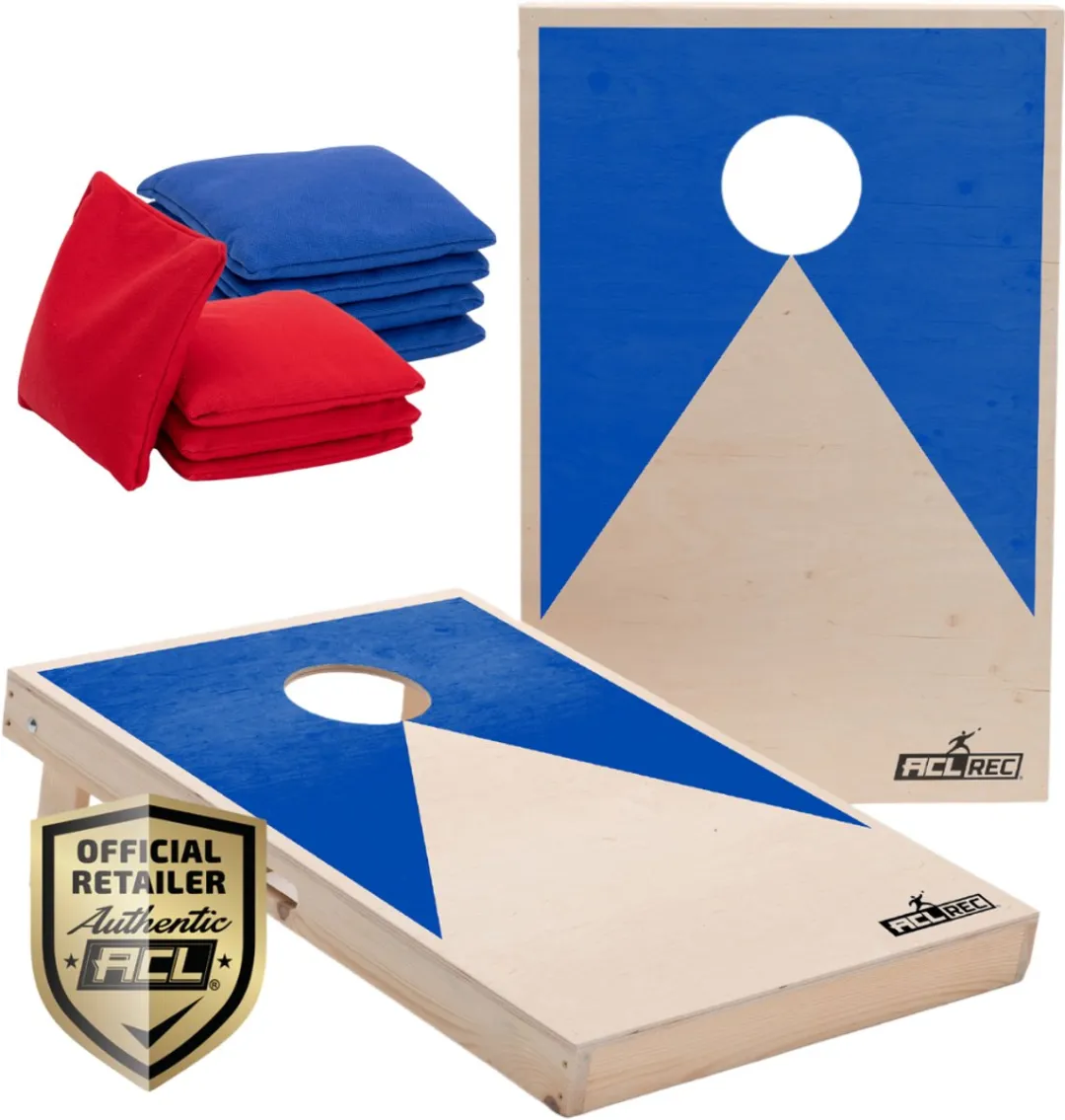 Wicked Wood Games Cornhole Set Blauw Design 90x60cm