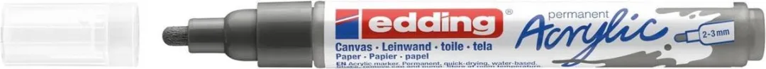edding Acrylic Marker Medium Antraciet
