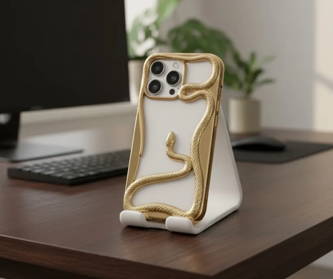 NUVEX iPhone 16 Pro Slanghoesje - Goudkleurig