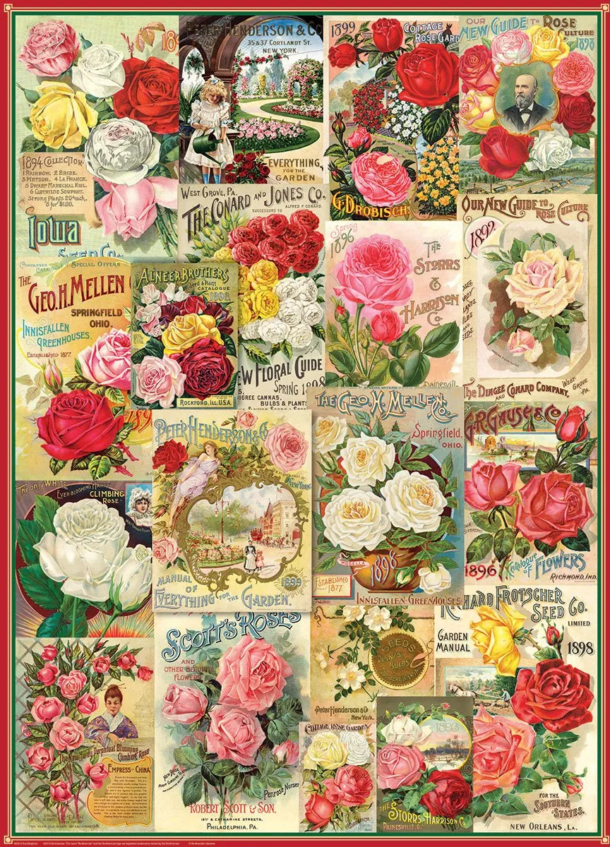 Eurographics Puzzel Roses Seed Catalogue 1000 Stuks - Multicolor