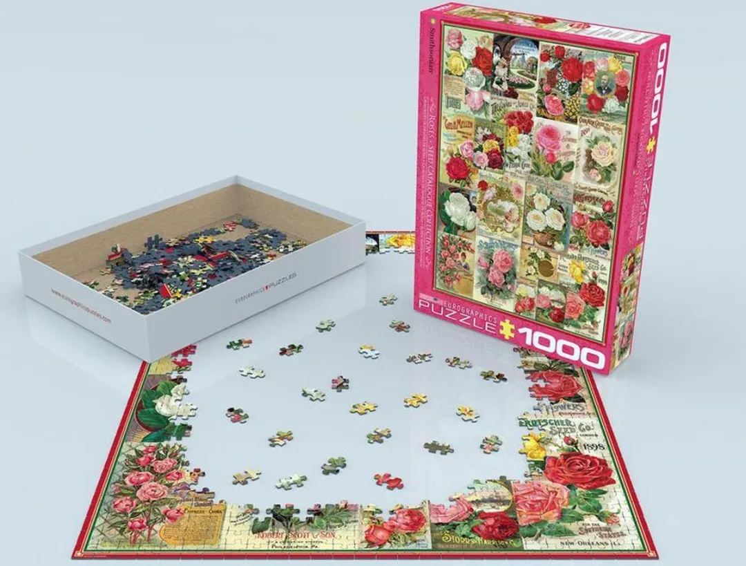 Eurographics Puzzel Roses Seed Catalogue 1000 Stuks - Multicolor