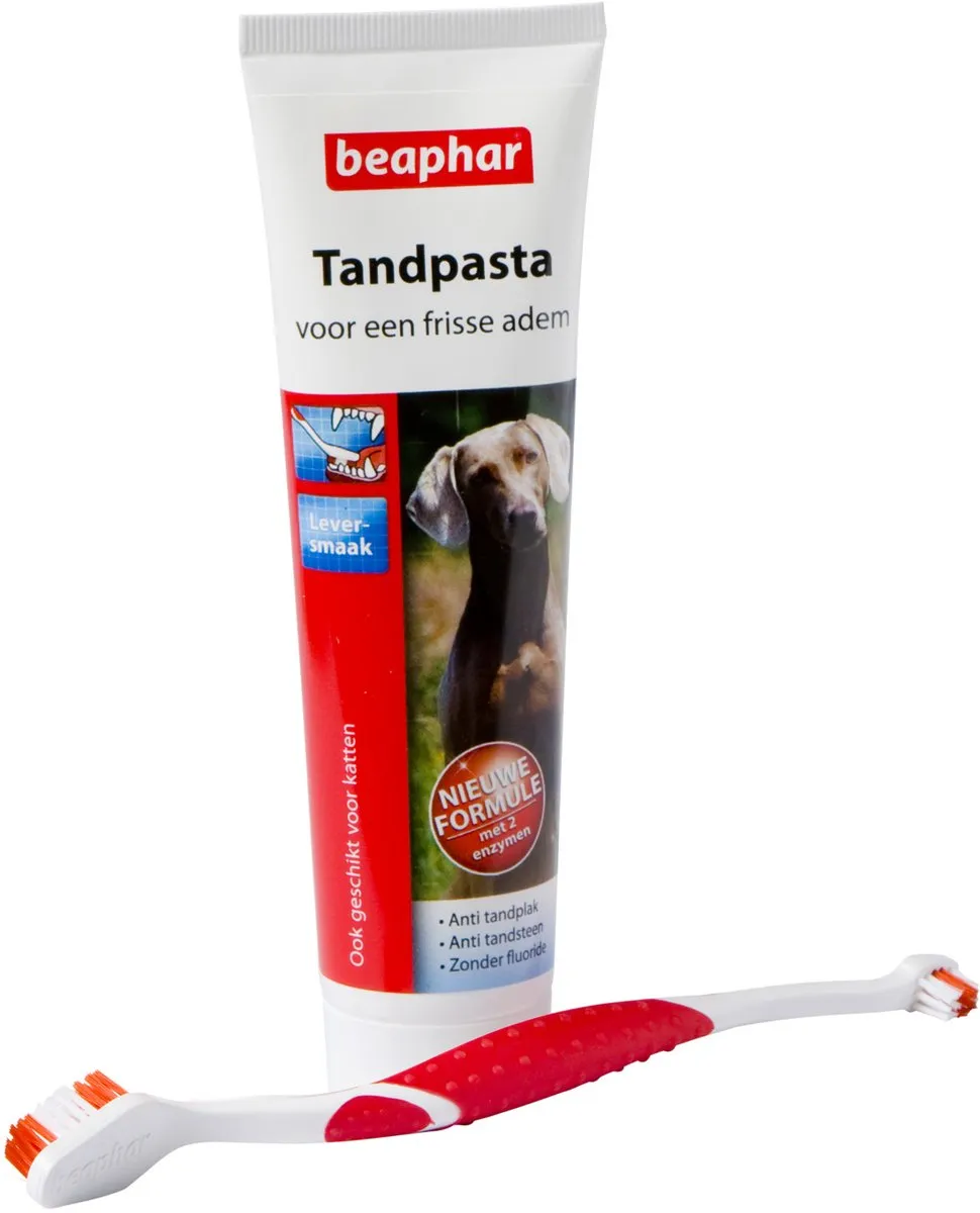 Beaphar Hondentandenborstel & Tandpasta Combi - 1 Stuk