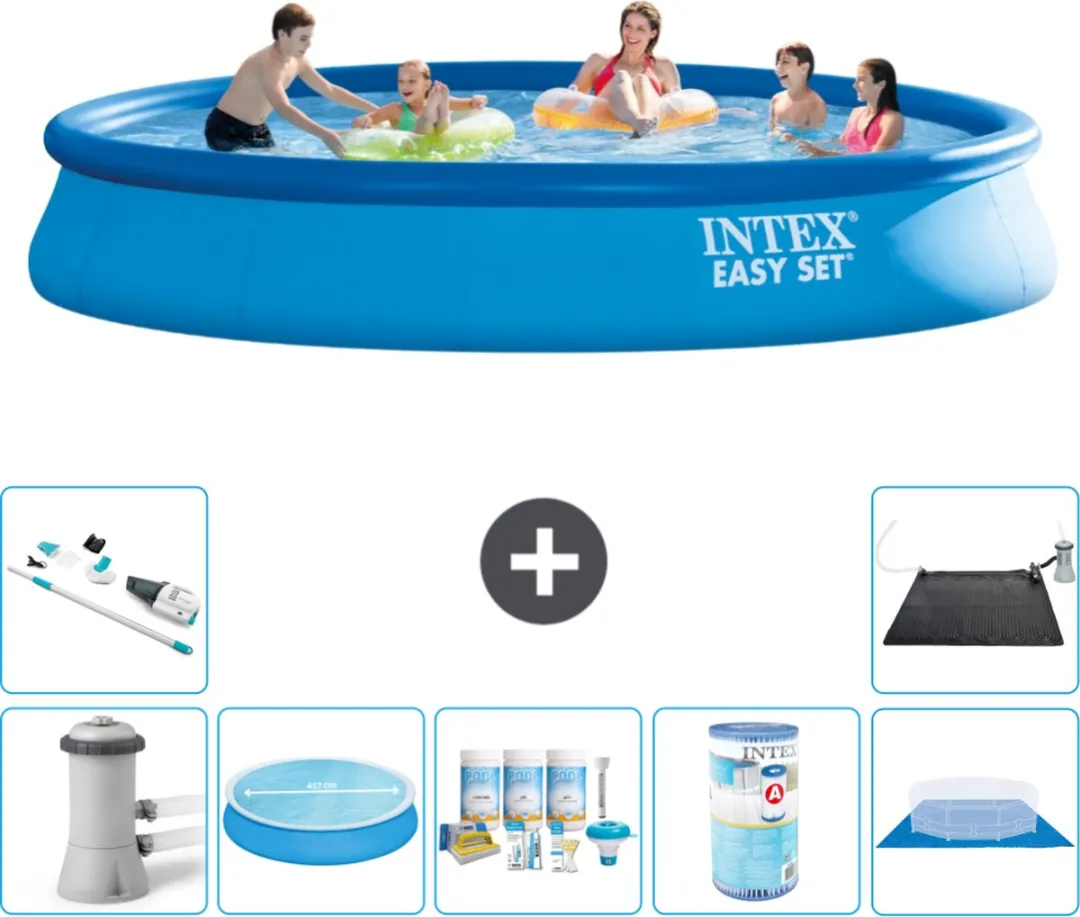 Intex Easy Set Zwembad 457x84cm - Blauw - 9792L