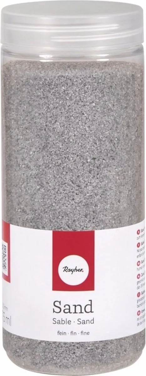 Rayher Fijn Decoratie Zand Korrels Zilver 475ml