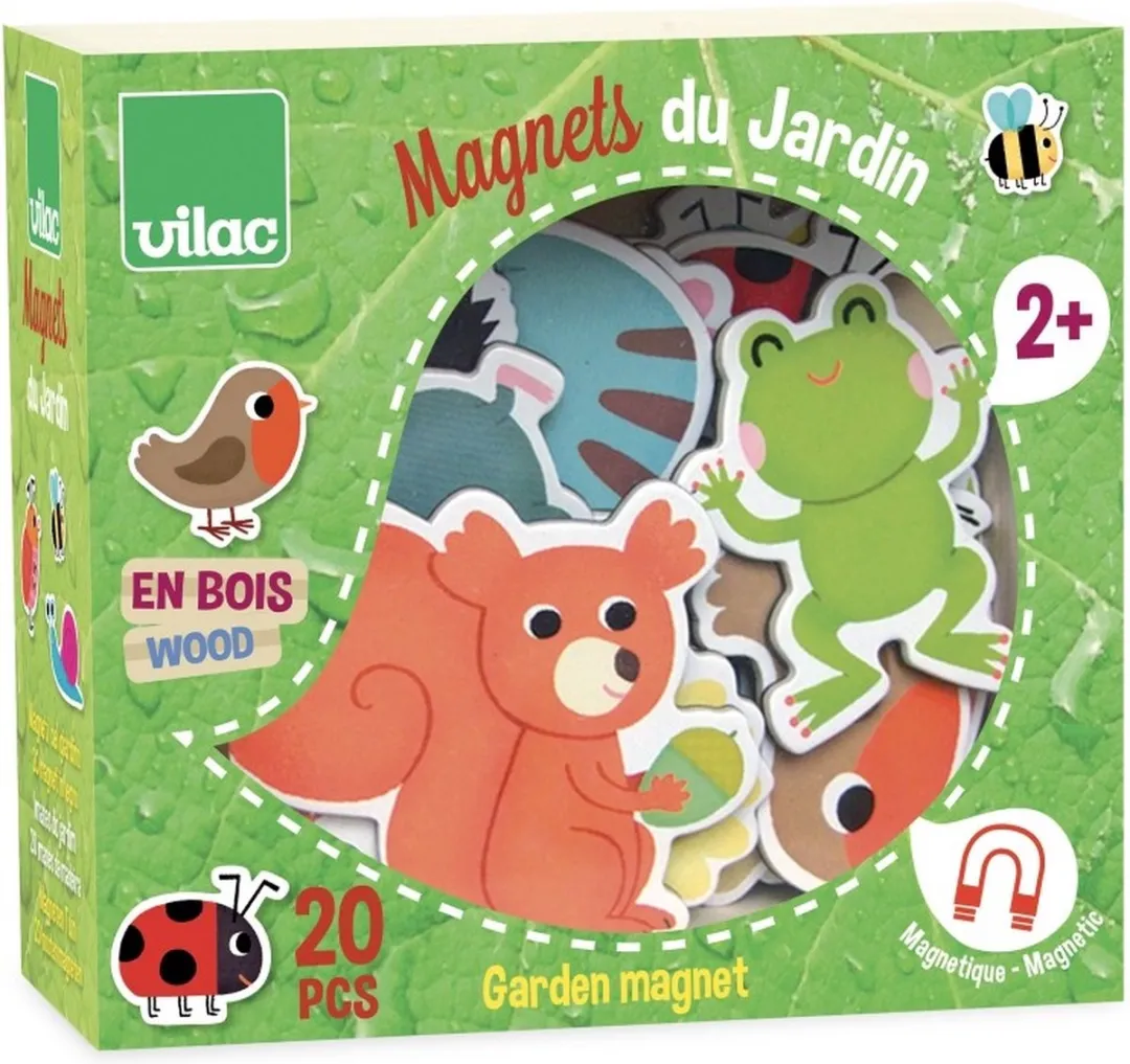 Vilac Houten Tuin Magneten - 20 Stuks Multi