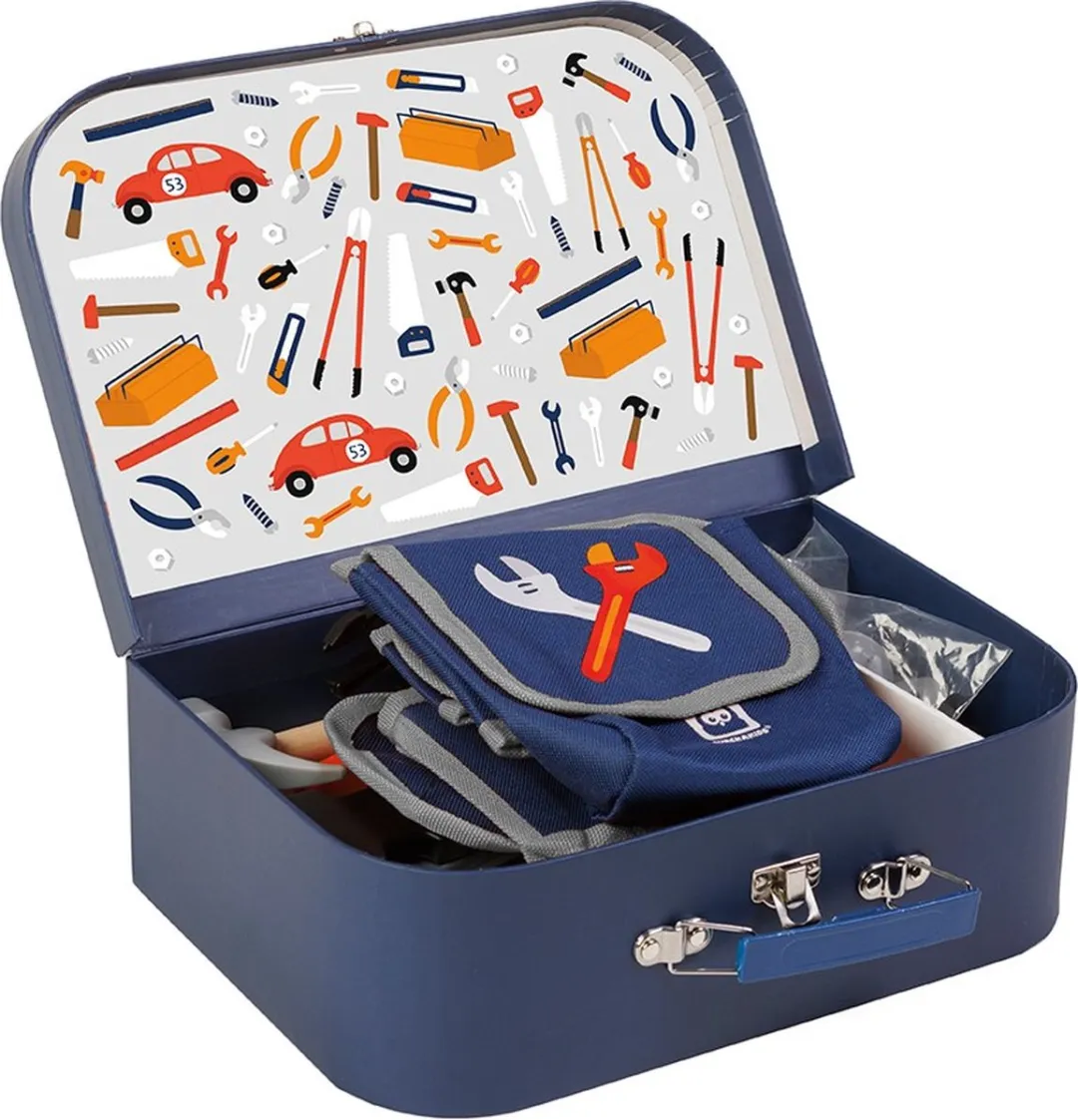 Eurekakids Speelgoed Gereedschapskoffer Blauw