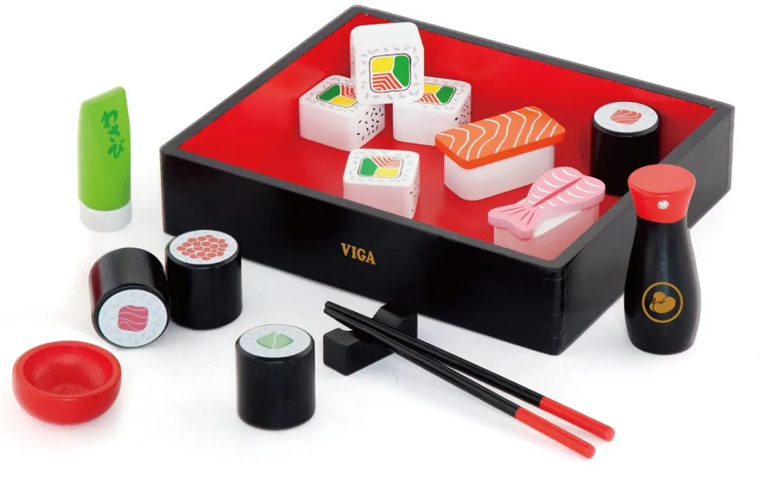 Viga Toys Houten Sushi Speelgoedset