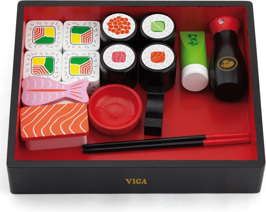 Viga Toys Houten Sushi Speelgoedset - 18+ maanden