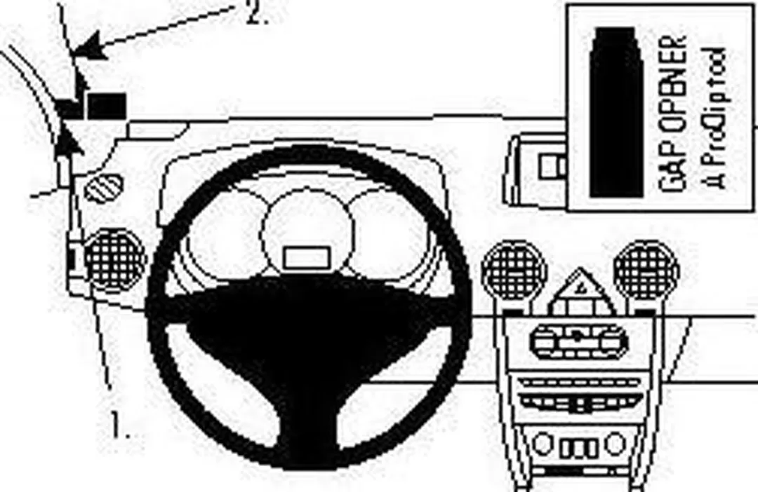 Brodit ProClip 804224 Houder - Zwart - Renault Koleos 2009-2014
