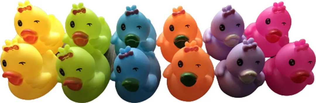 VinkToys Badspeelgoed Knipoog Badeenden 6 Stuks - 5x5x6cm