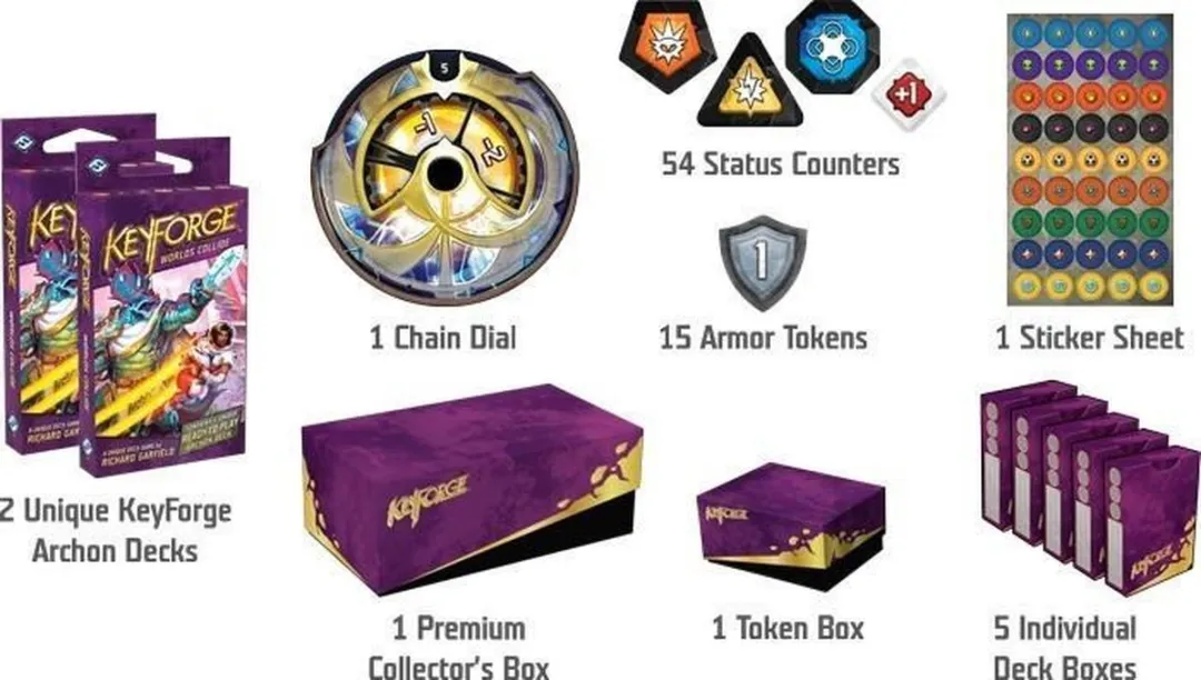 Fantasy Flight Keyforge Worlds Collide Premium FFKF08 - Kaartspel